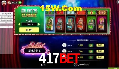 Recursos de Bônus 417bet